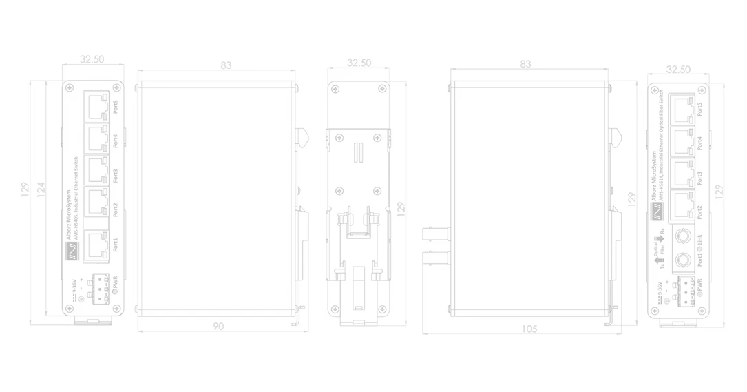 AMS-R3000 Dimensions