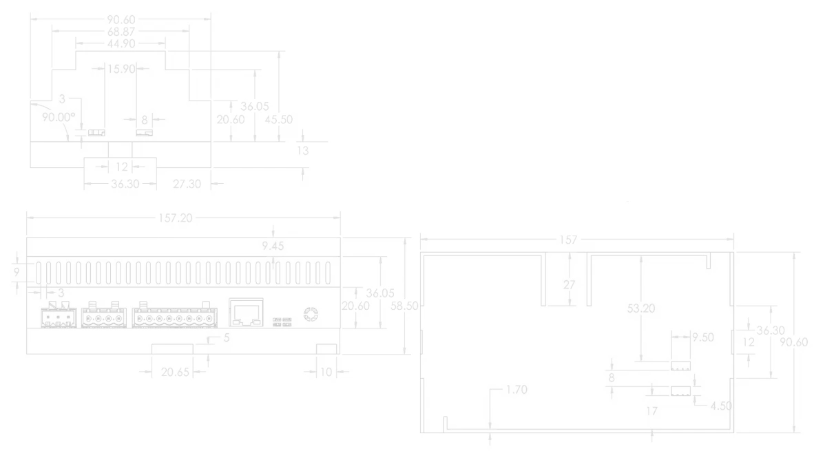 AMS-R3000 Dimensions
